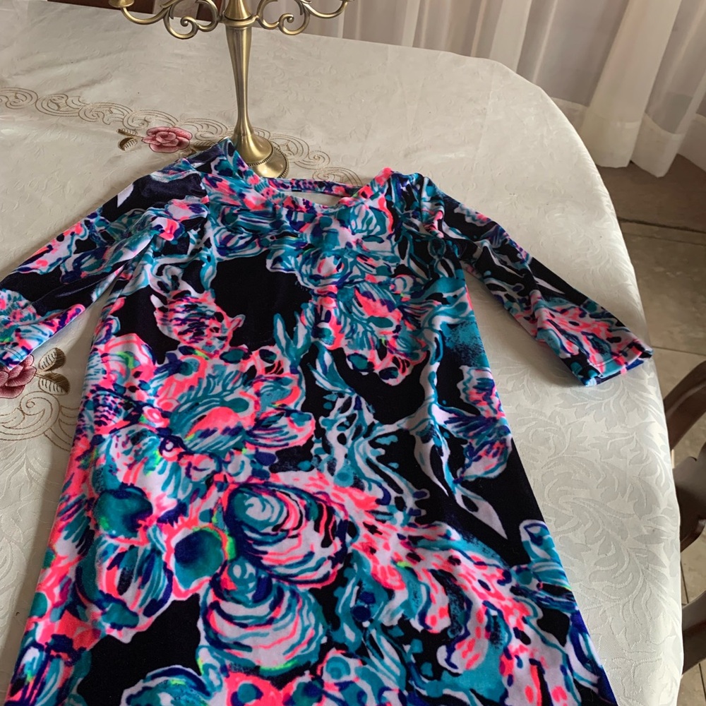 Vibrant Floral Long Sleeve Dress size 6/7